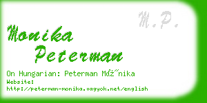 monika peterman business card